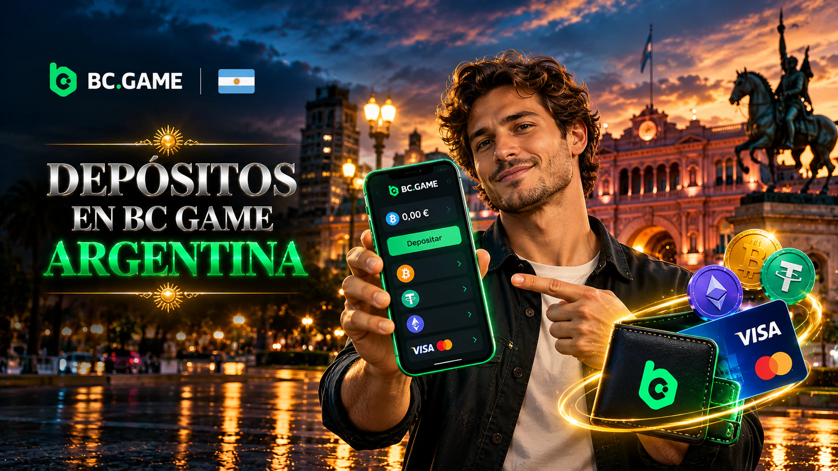 Depósitos en BC Game Argentina